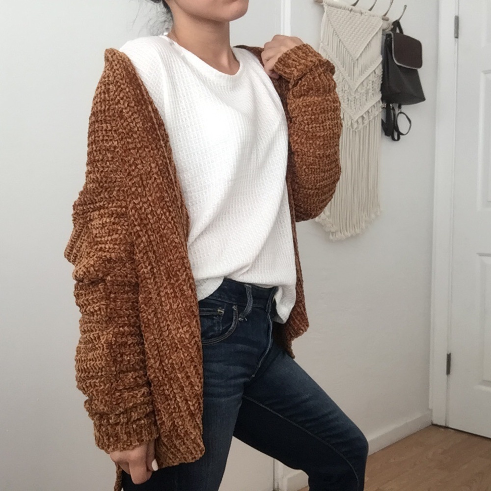 ❗️1 left ❗️NWTChenille Soft Textured Long Cardigan - Picture 3 of 5